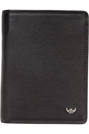 Golden head Portemonnee Polo RFID Protect Billfold Coin Wallet With Snap Closure Zwart