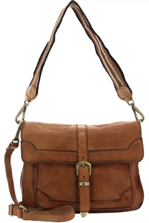Campomaggi Leren Schoudertas Crossbody Bag Bruine