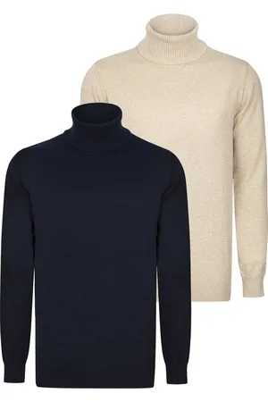 Felix Hardy Trui - Coltrui - Sweater - 100% Katoen - 2 Pack Heren - M