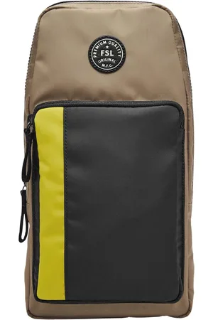 Fossil Schoudertas Sport Sling Bag Groene Geel