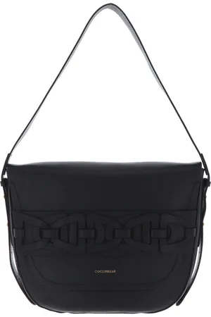 Coccinelle Leren Schoudertas Avondtas Gitane Suede Crossbody Bag Zwart