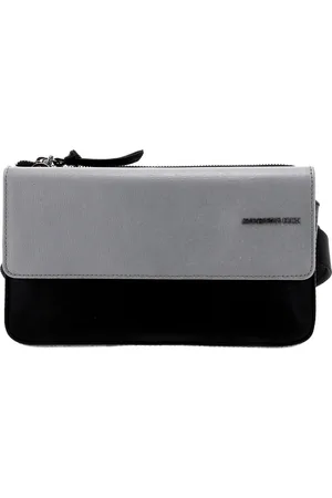 Mandarina Duck Leren Gordeltas Schoudertas Essential Bum Bag Zwart