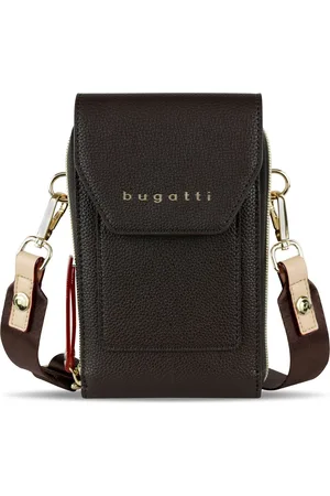 Bugatti Schoudertas Telefoontasje Ella Crossover Purse Bag Donkerbruin