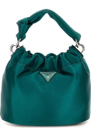 Guess Schoudertas Handtas Twiller Mini Top Handle Pouch Donkergroen