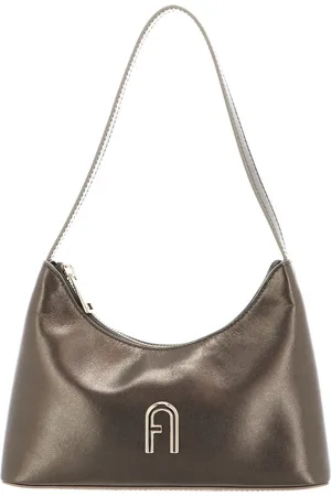 Furla Leren Schoudertas Avondtas Diamante Mini Shoulder Bag Goudkleurig