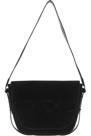 Coccinelle Leren Schoudertas Avondtas Gitane Suede Crossbody Bag Zwart