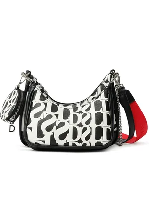 Desigual Handtas Schoudertas Bols Cristalina Medley Shoulder Bag Black Zwart
