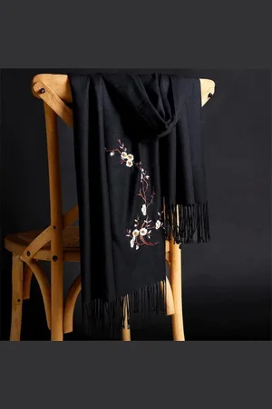 N3 Collecties Winter Warme Effen Sjaal Voor dames