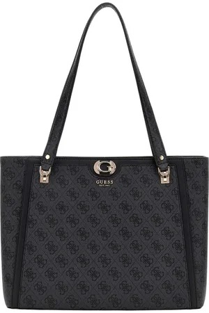 Guess Schoudertas Orlina Logo Noel Tote Antraciet