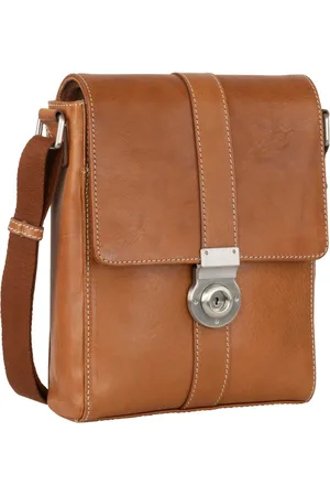 Leonhard Heyden Leren Schoudertas Bergamo Messenger Bag Bruine