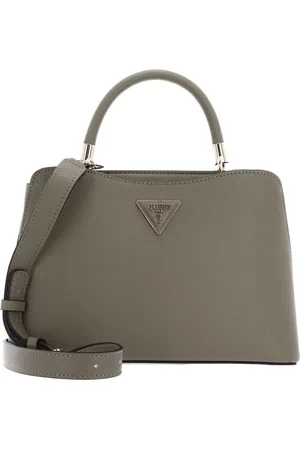 Guess Schoudertas Handtas Gizele Compartment Satchel Olijfgroen