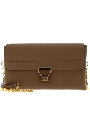 Coccinelle Leren Schoudertas Arlettis Crossbody Bag Groene