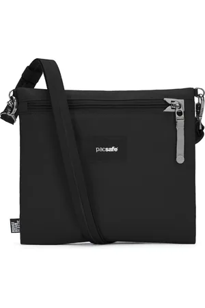 Pacsafe GO Crossbody Pouch - 3.5 L - RFID-blokkerend - Anti-diefstal Tas - Waterafstotend - Beveiligde Tas - Festival Tas - Reistas - Schoudertas - Turn & Lock Security Hooks - Veelzijdige Opbergtas - Gerecycled Polyester
