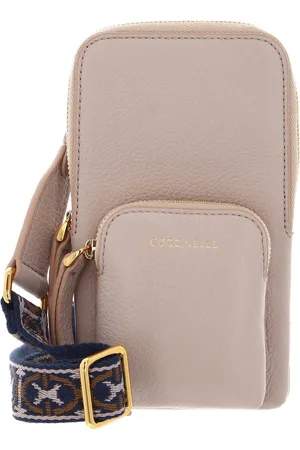 Coccinelle Leren Telefoontasje Pixie Hi-Tech Phone Bag Beige