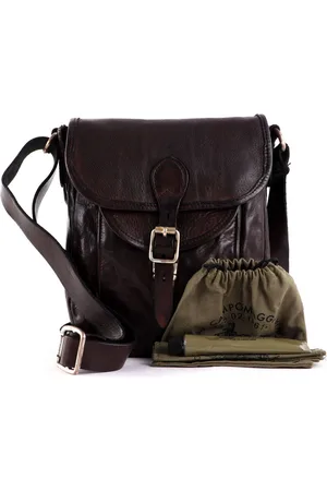 Campomaggi Leren Schoudertas Venere Crossbody Bag Donkerbruin