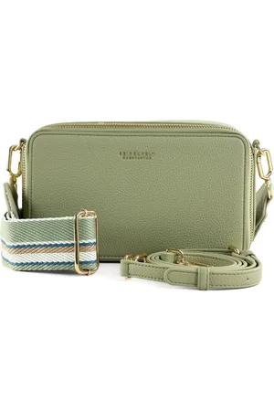 Seidenfelt Manufaktur Schoudertas Falun Svedala Big Crossbody Bag Lichtgroen