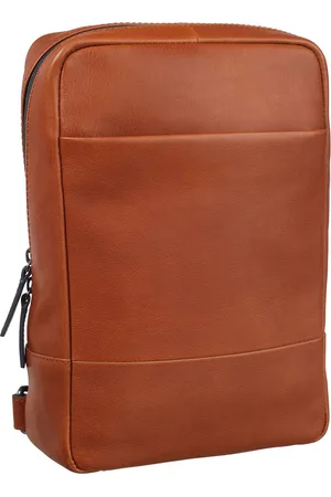 Leonhard Heyden Leren Schoudertas Slingtas Hamburg Crossbag Bruine