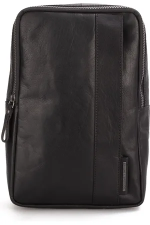 Spikes&Sparrow Leren Schoudertas Bronco Slingbag Zwart