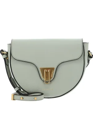 Coccinelle Leren Schoudertas Avondtas Beat Soft Crossover Bag Mintgroen