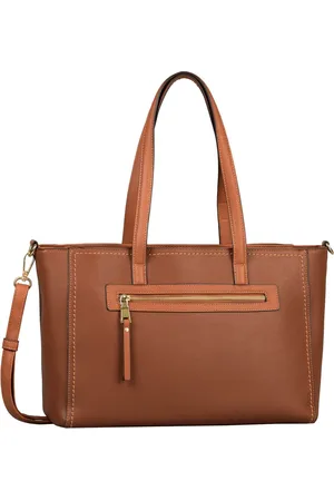 Gabor Schoudertas met laptopvak Fortuna Zip Shopper Bruine