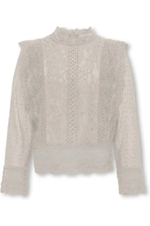 ONLY Kids meisjes longsleeve ELIANA Pumice Stone Regular Fit