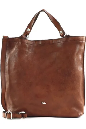 Campomaggi Leren Schoudertas Shopping Bag Bruine