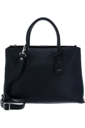 Abro+ Leren Business tas Schoudertas met laptopvak Leather Adria Businessshopper Busy Blauw