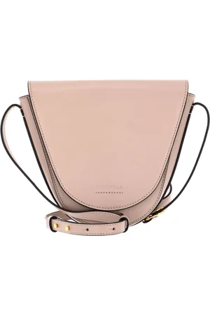 Coccinelle Leren Schoudertas Josephine Smooth Crossbody Beige
