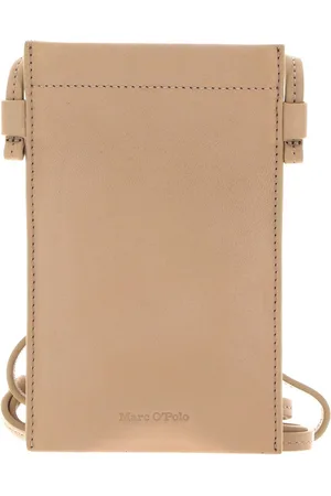 Marc O’ Polo Leren Telefoontasje Fee Cellphone Bag Beige