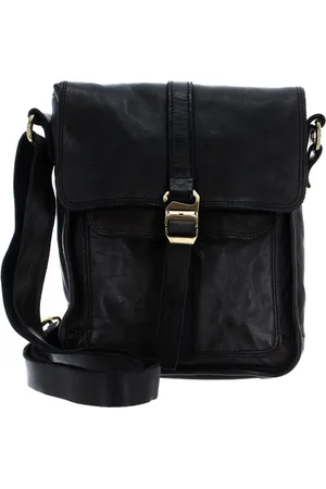 Campomaggi Leren Schoudertas Crossbody Grijs