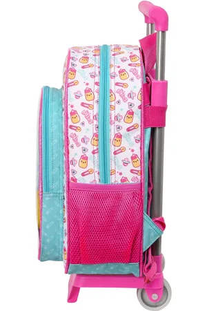 Merkloos Schoolrugzak met Wielen The Bellies 26 x 34 x 11 cm Paars Turkoois