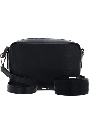 HUGO BOSS Leren Schoudertas Alyce Crossbody N Zwart