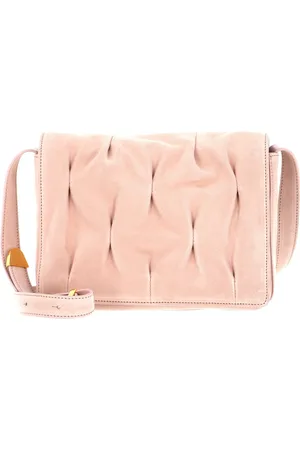 Coccinelle Leren Schoudertas Marquise Goodie Suede Shoulder Bag Roze
