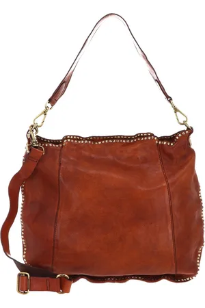 Campomaggi Leren Schoudertas Shoulder Bag Bruine