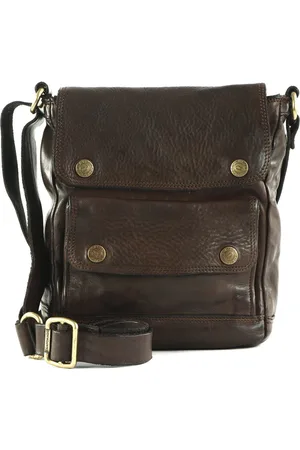 Campomaggi Leren Schoudertas Apollo Crossbody Bag Donkerbruin