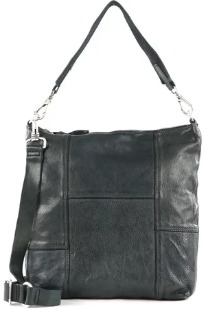 Campomaggi Leren Schoudertas Handtas Shoulder Bag Blauw