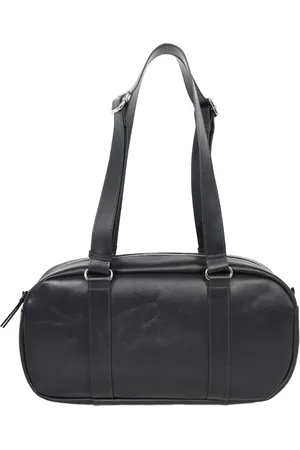 Cinque Leren Handtas Handtas Diane Bowling Bag Zwart