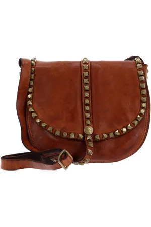 Campomaggi Leren Schoudertas Crossbody Medium Terracotta
