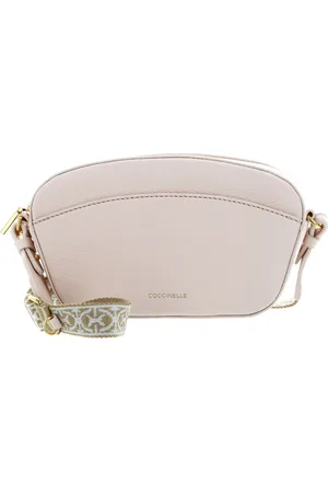 Coccinelle Leren Schoudertas Enchanteuse Mini Bag Grained Leather Roze