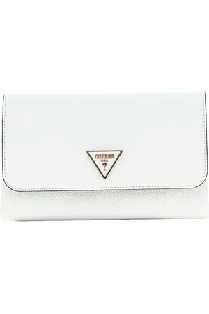 Guess Schoudertas Noelle Mini Xbody Flap Organizer Wit