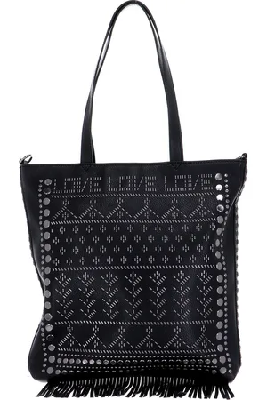 Desigual Schoudertas Shopper Azabache Coro Shopping Bag Black Zwart
