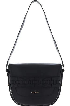 Coccinelle Leren Schoudertas Avondtas Gitane Crossbody Bag Zwart