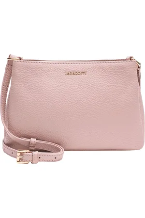 Lazarotti Leren Schoudertas Bologna Leather MK Crossbody Bag Oud roze