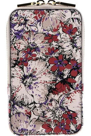 Coccinelle Leren Telefoontasje Flor Flower Print Mobile Pouch Veelkleurig