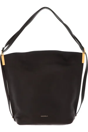 Coccinelle Leren Schoudertas Estelle Handbag Donkerbruin
