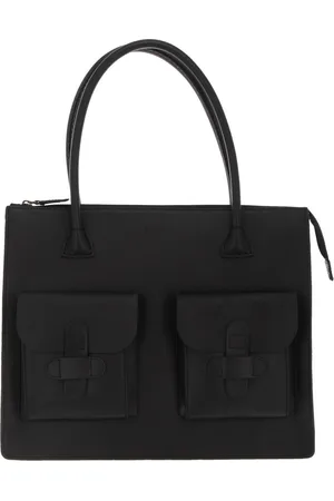Decadent Leren Schoudertas Handtas Reba Two Pocket Working Bag Zwart