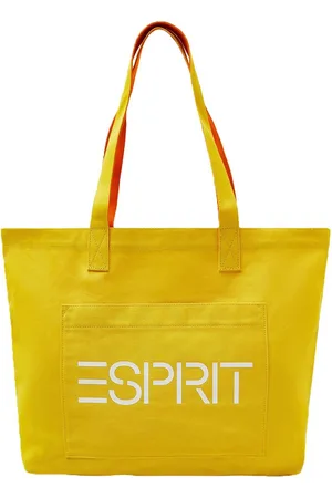 ESPRIT Shopper Schoudertas Logo EW Tote Geel