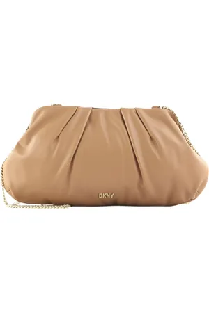 DKNY Koppeling Schoudertas Presley Clutch Lichtbruin