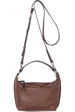 Marc O’ Polo Leren Schoudertas Handtas Evy Hobo Bag Bruine
