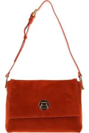 Coccinelle Leren Schoudertas Liya Suede Handbag Bruine